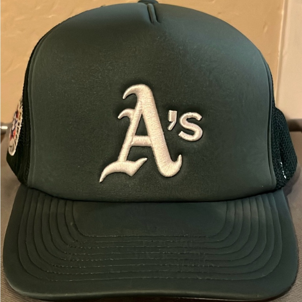 Green A's 47’ Trucker Hat